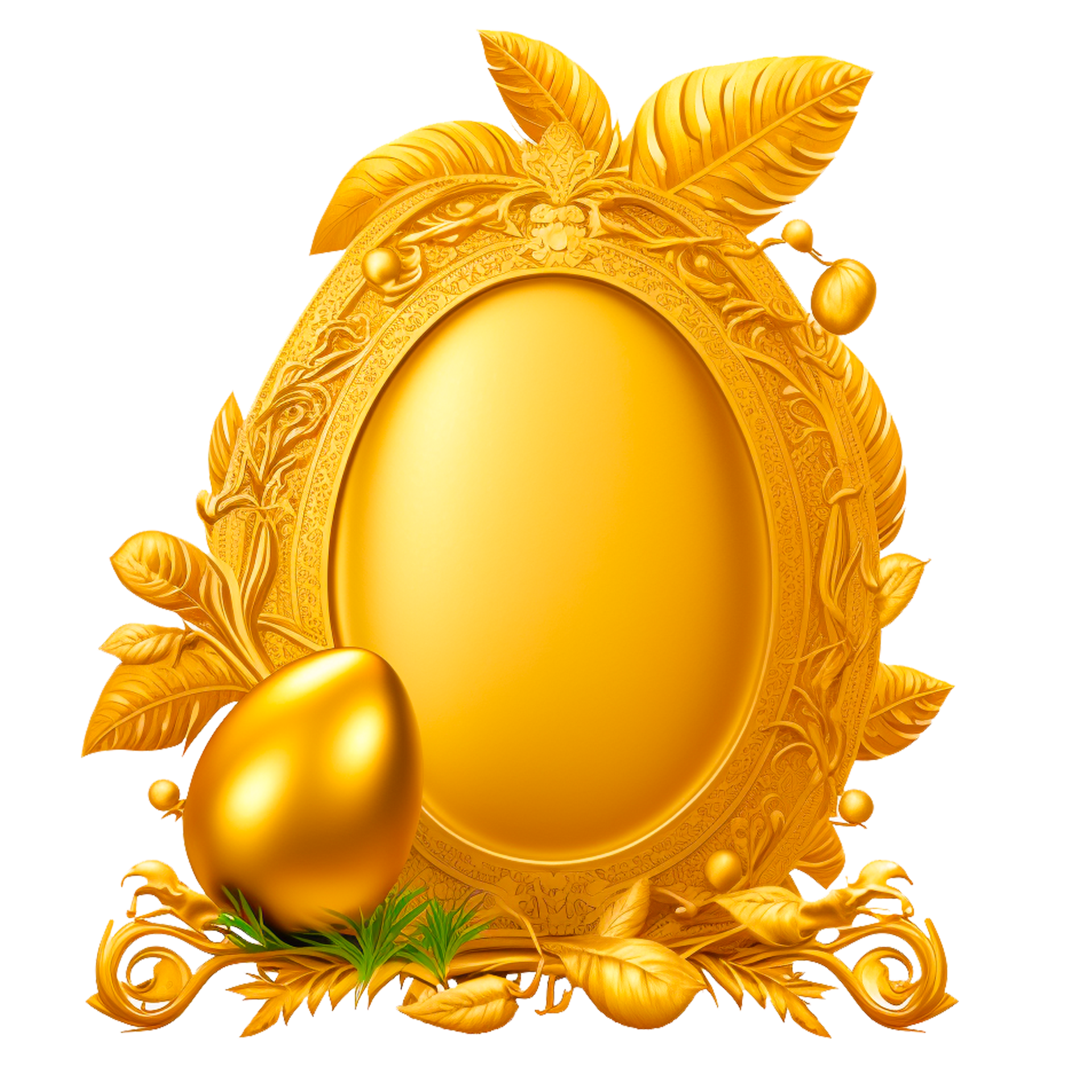 Golden Oval Frame PNG Transparent Images Free Download, Vector Files