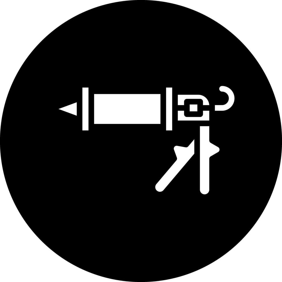 Caulking Gun Vector Icon Design