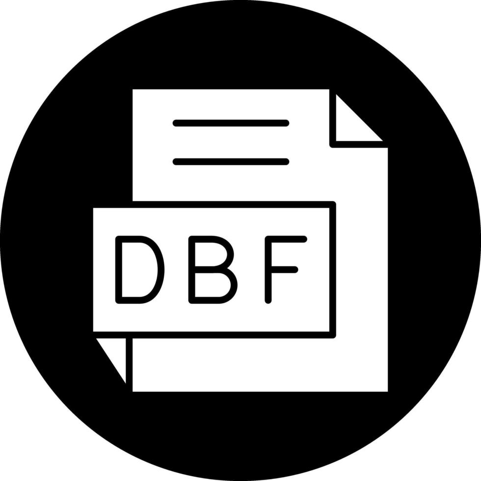 dbf vector icono diseño