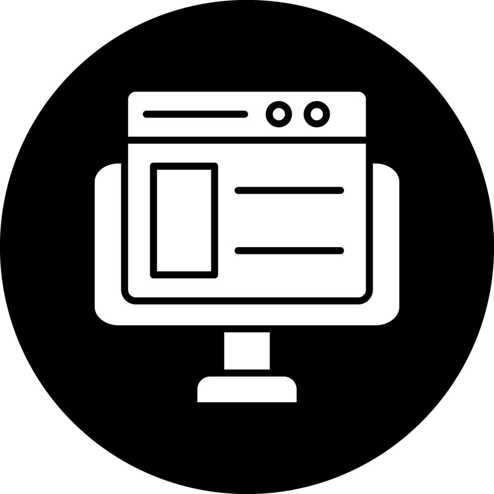 Website Vector Icon Design