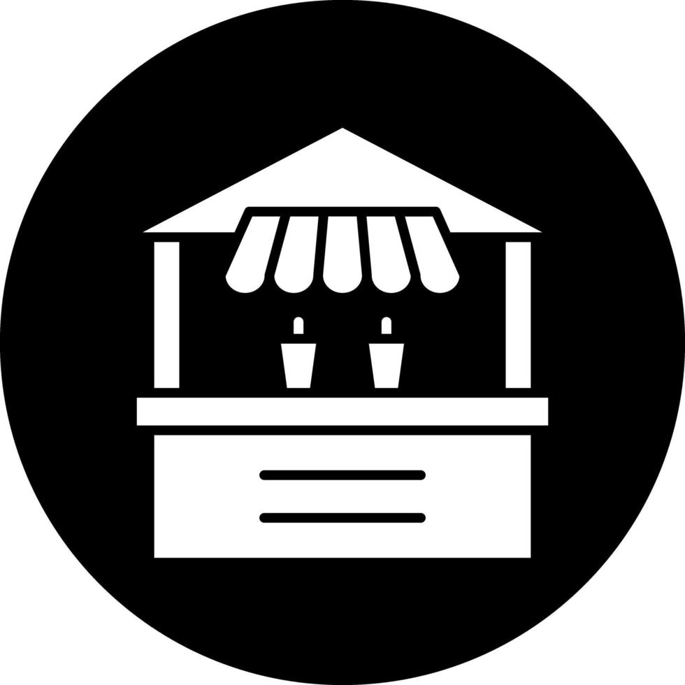 Beverage Stall Vector Icon Design