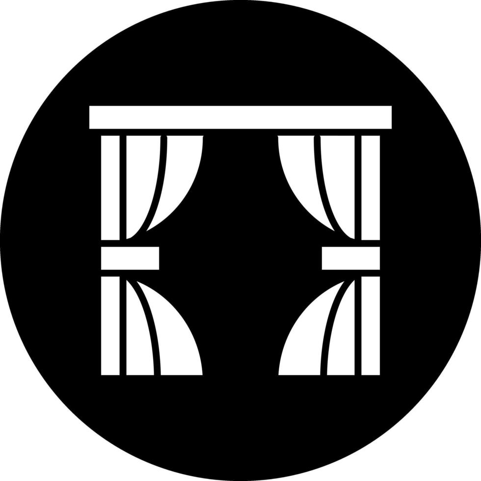 Curtains Vector Icon Design