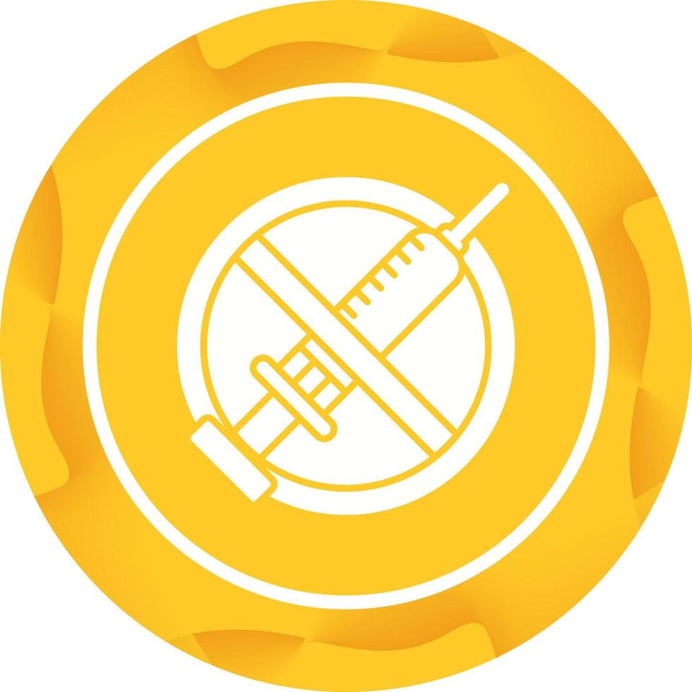 No Vaccines Vector Icon