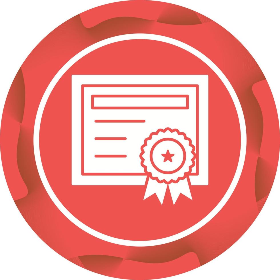 icono de vector de certificado