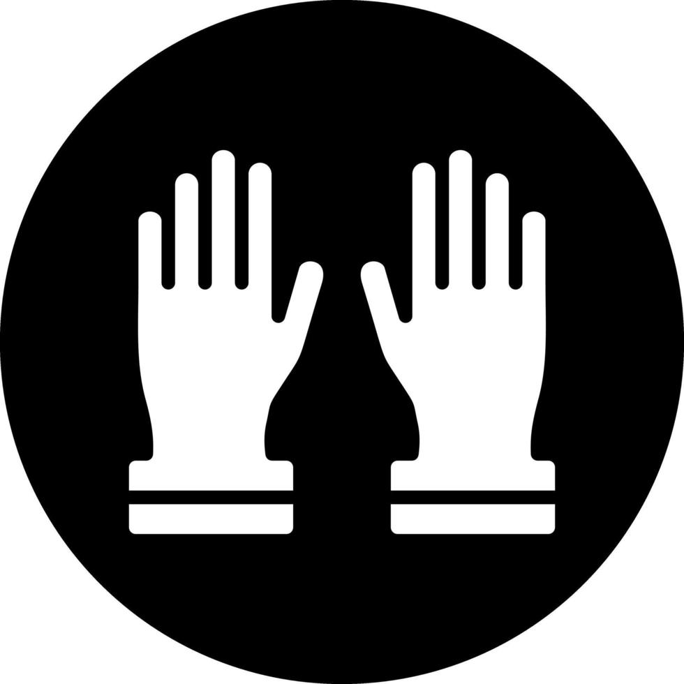 Working Gloves Vector Icon Design