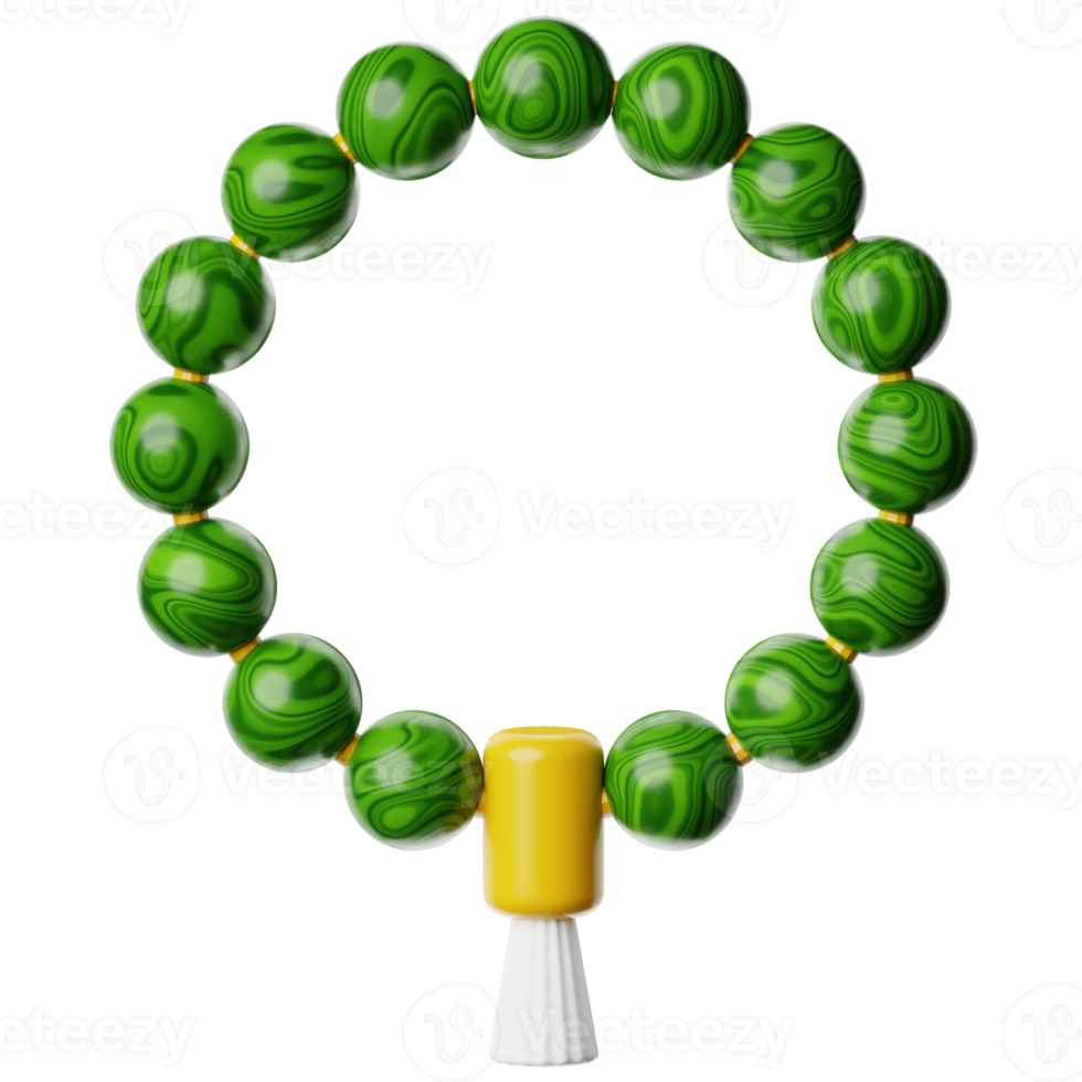 Ramadan Prayer Beads 3d Icon Illustration png