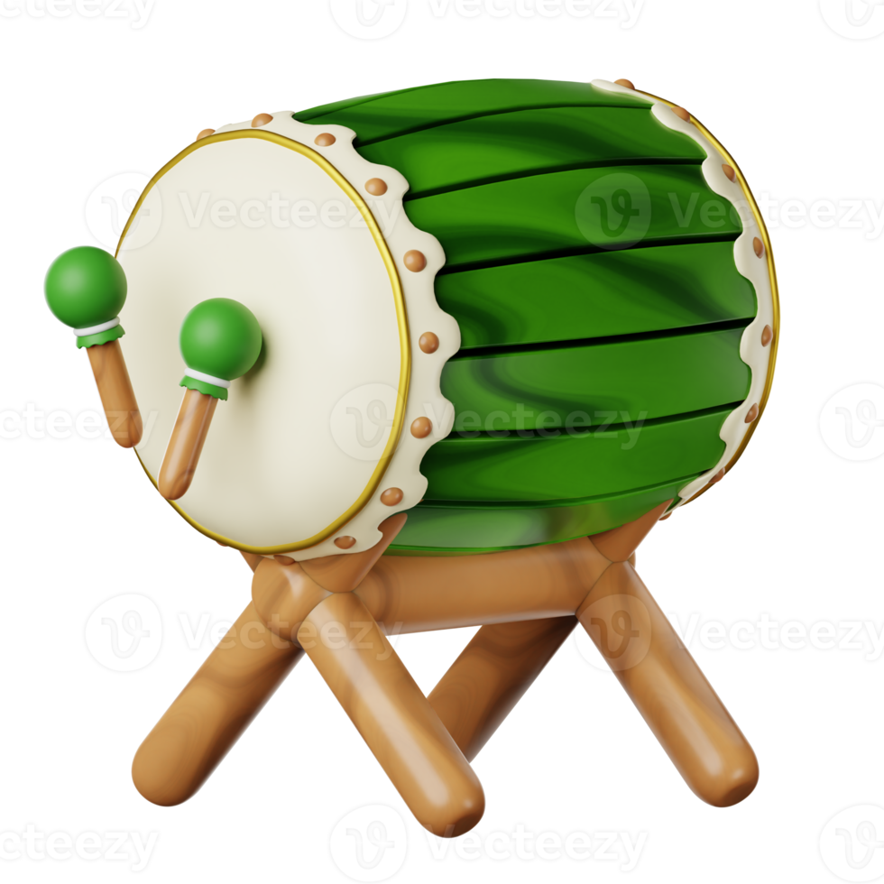 Ramadan Bedug Drum 3d Icon Illustration png