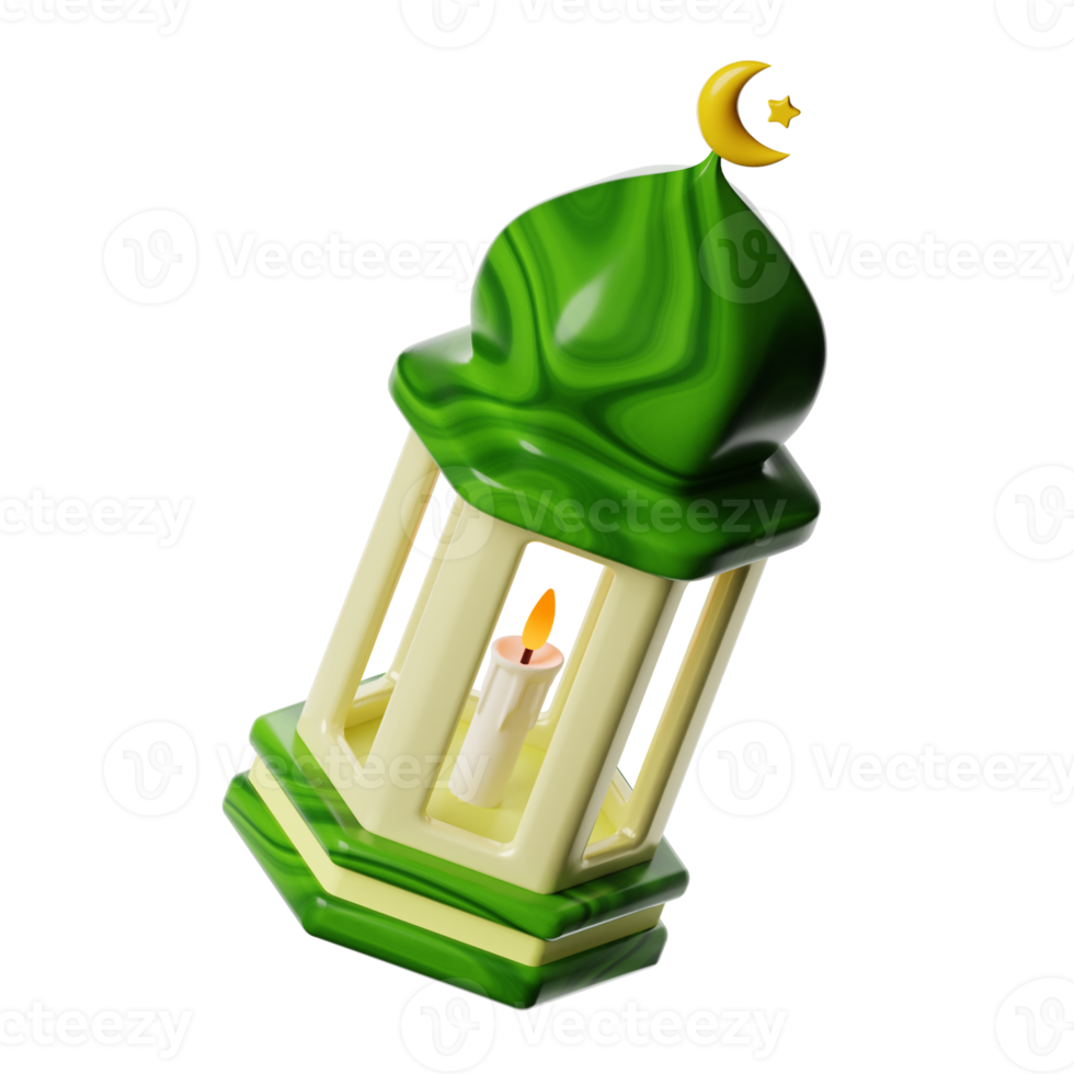 Ramadan Islamic Lantern 3d Icon Illustration png