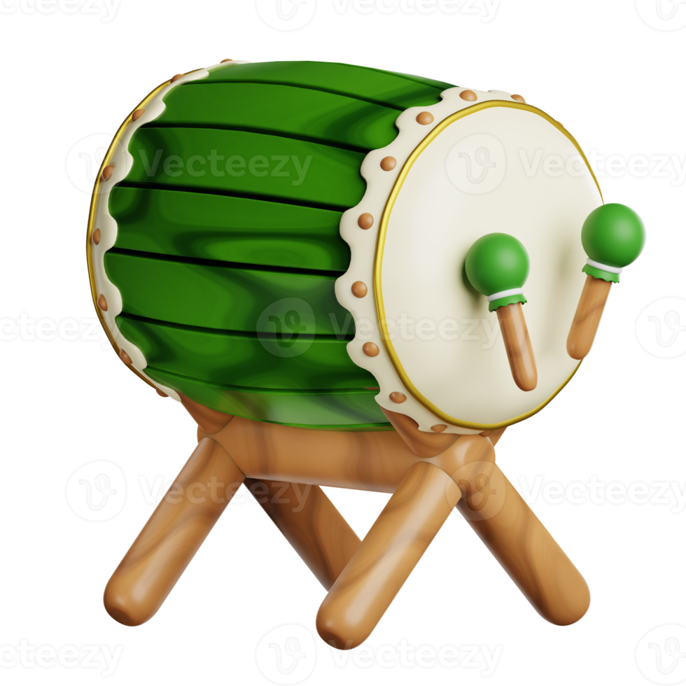 Ramadan Bedug Drum 3d Icon Illustration png