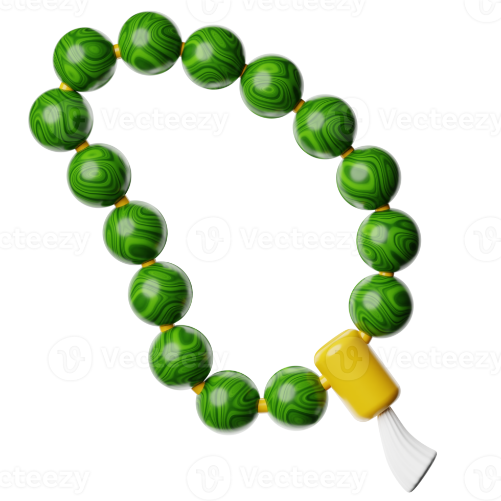 Ramadan Prayer Beads 3d Icon Illustration png