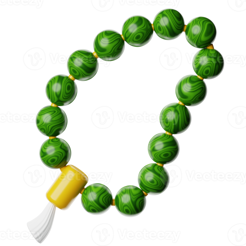 Ramadan Prayer Beads 3d Icon Illustration png