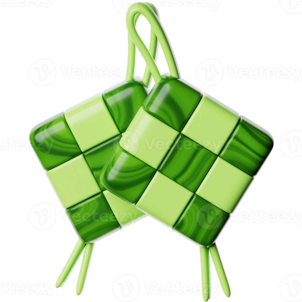 Ramadan Ketupat 3d Icon Illustration png