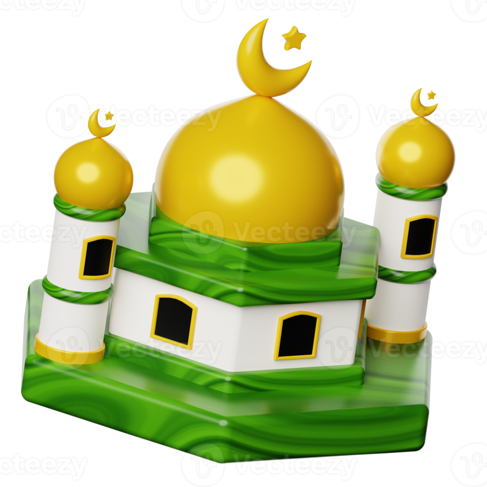 Ramadan Mosque 3d Icon Illustration png