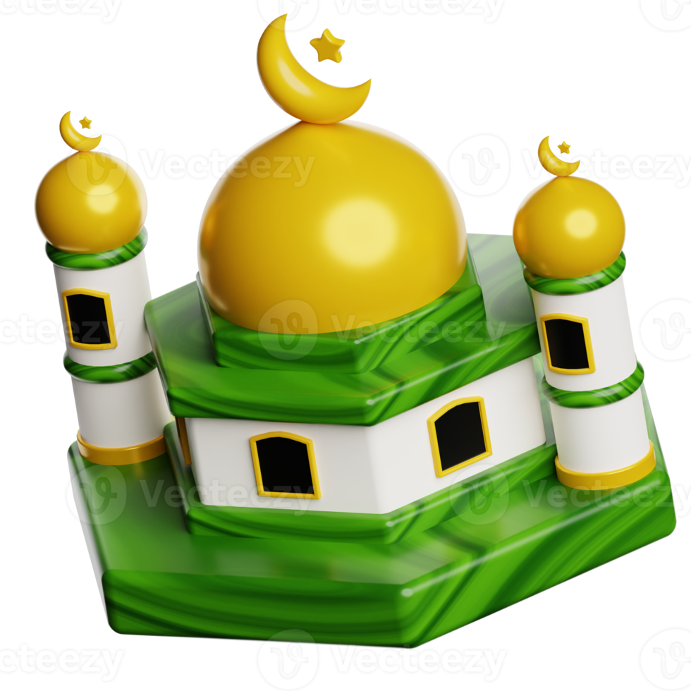 Ramadan Mosque 3d Icon Illustration png
