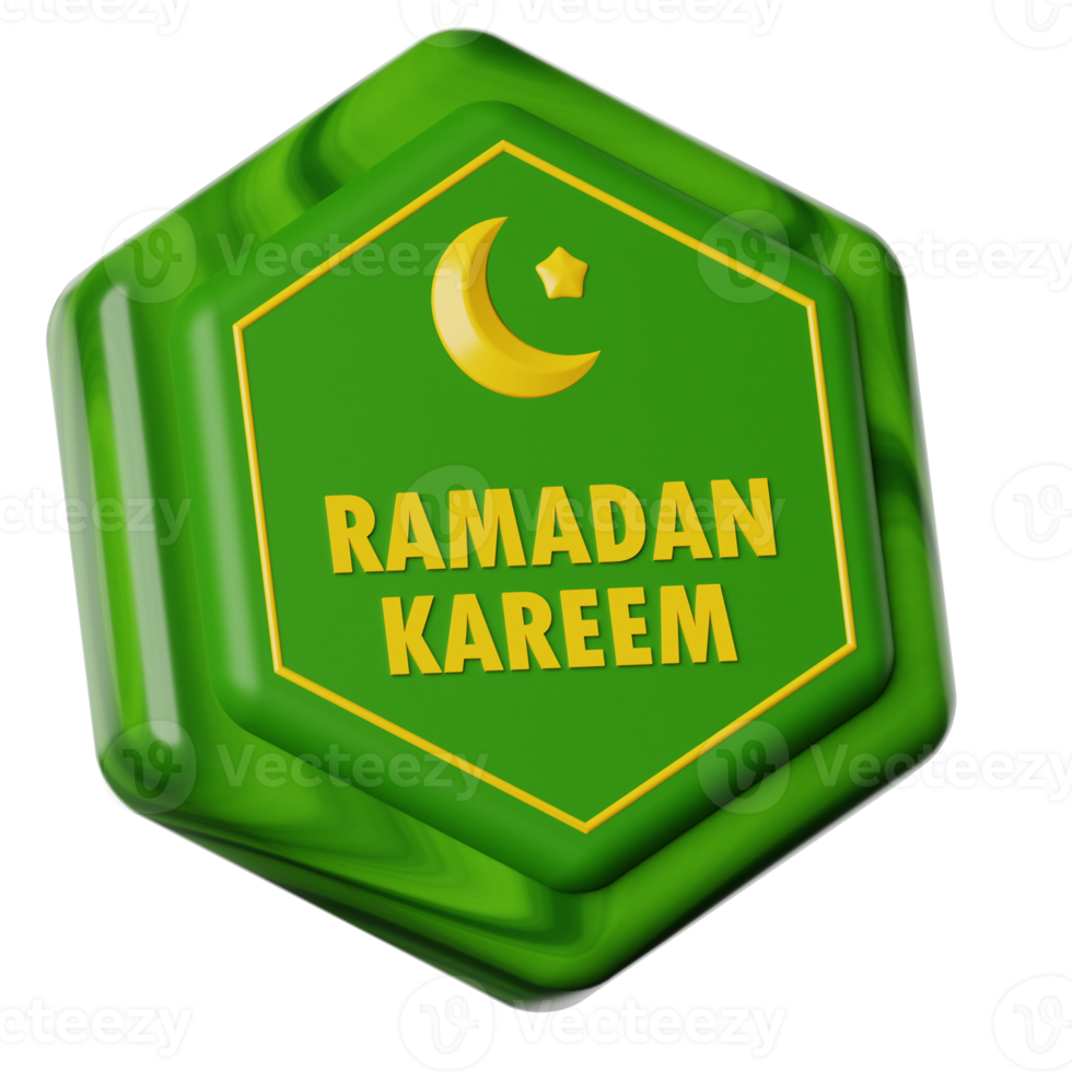 Ramadán símbolo 3d icono ilustración png