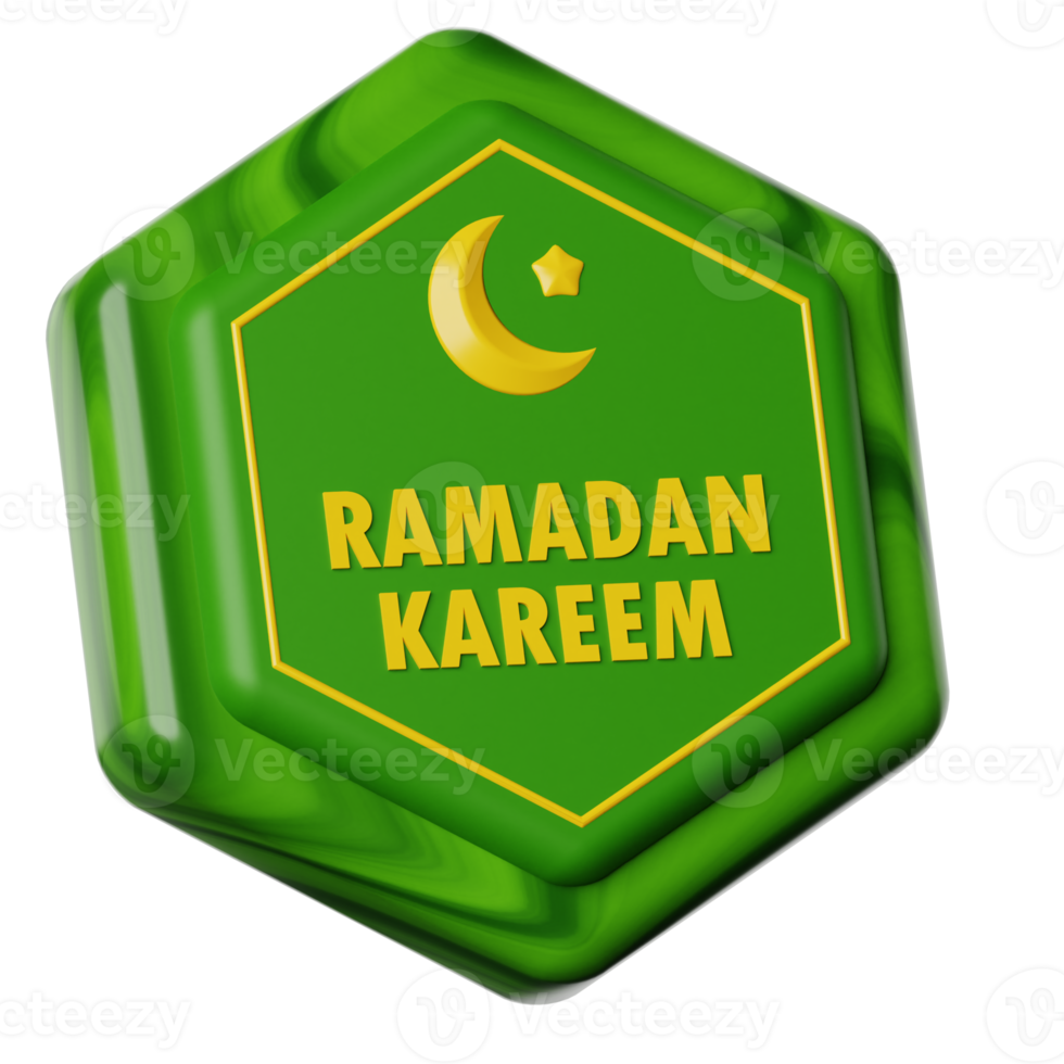 Ramadan simbolo 3d icona illustrazione png