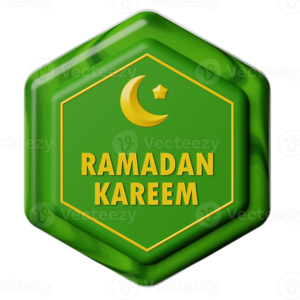 Ramadan simbolo 3d icona illustrazione png