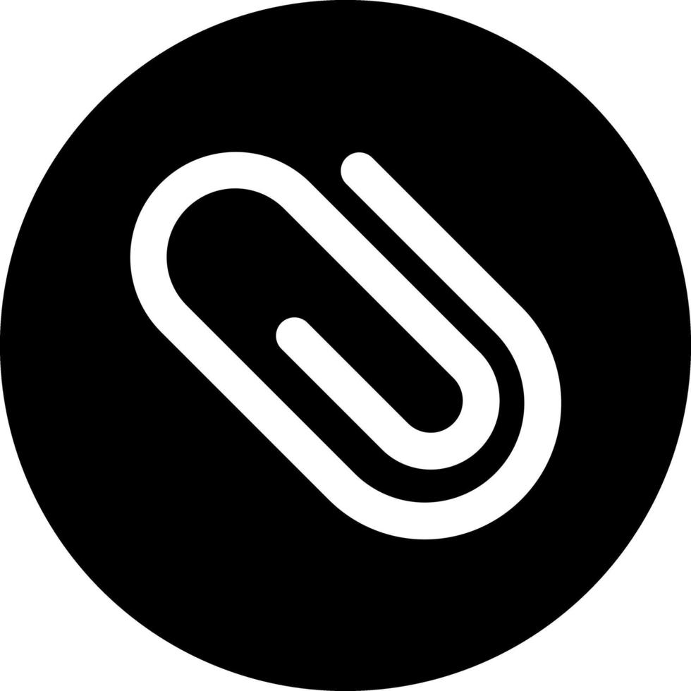 Paper Clip Vector Icon Design