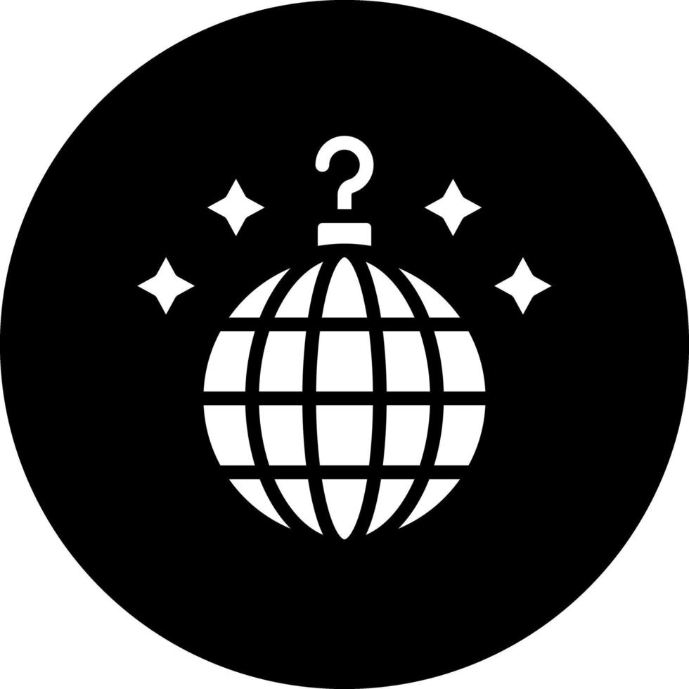 diseño de icono de vector de bola de discoteca