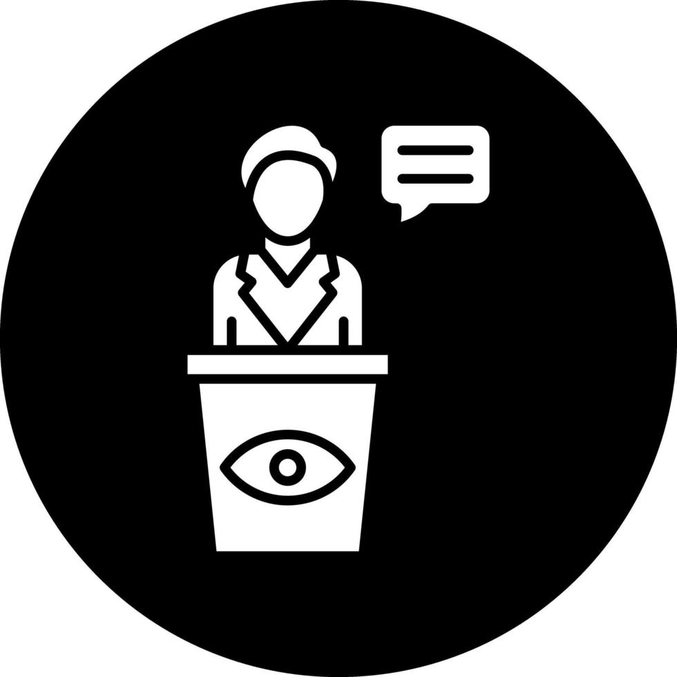 Eye Witness Vector Icon Design