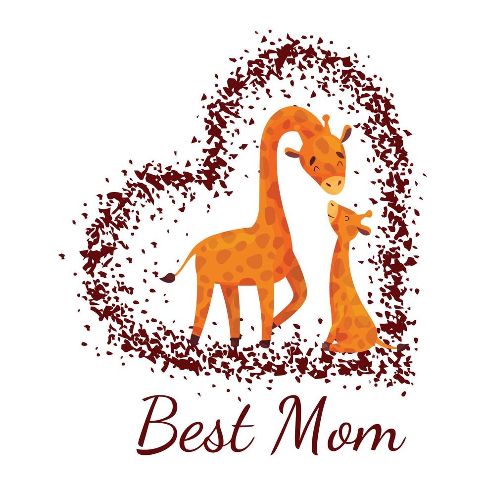 Mama Giraffe T Shirt For Women & Kids Mama Giraffe T Shirt For Women & Kids