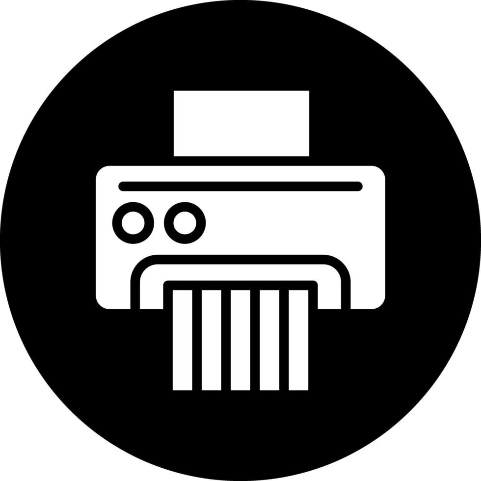 Paper Shredder Vector Icon Design