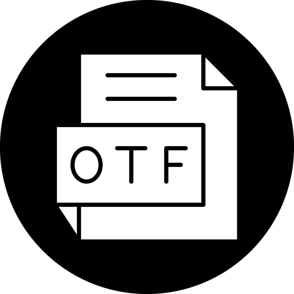 otf vector icono diseño