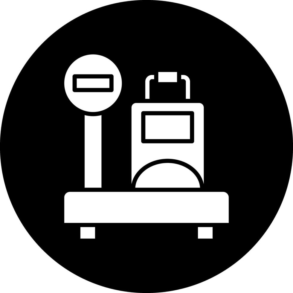 Luggage Scale Vector Icon Design