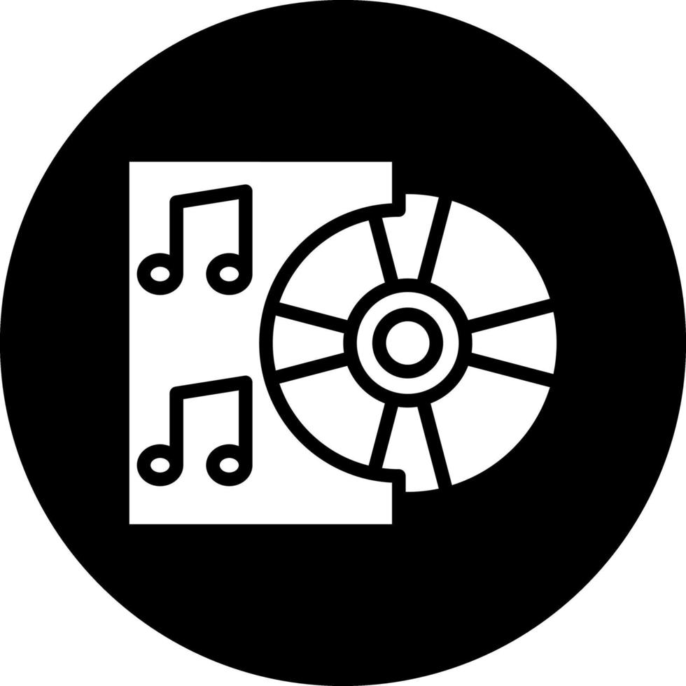 diseño de icono de vector de álbum de música