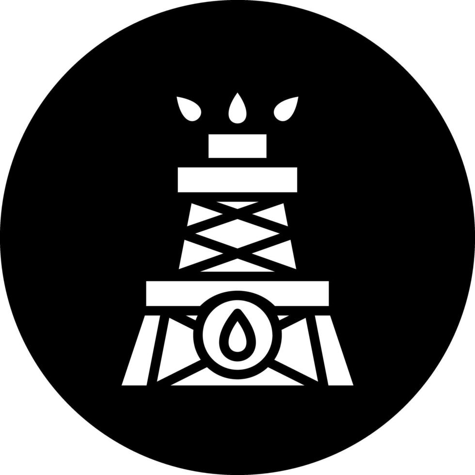 Drilling Oil Vector Icon Design