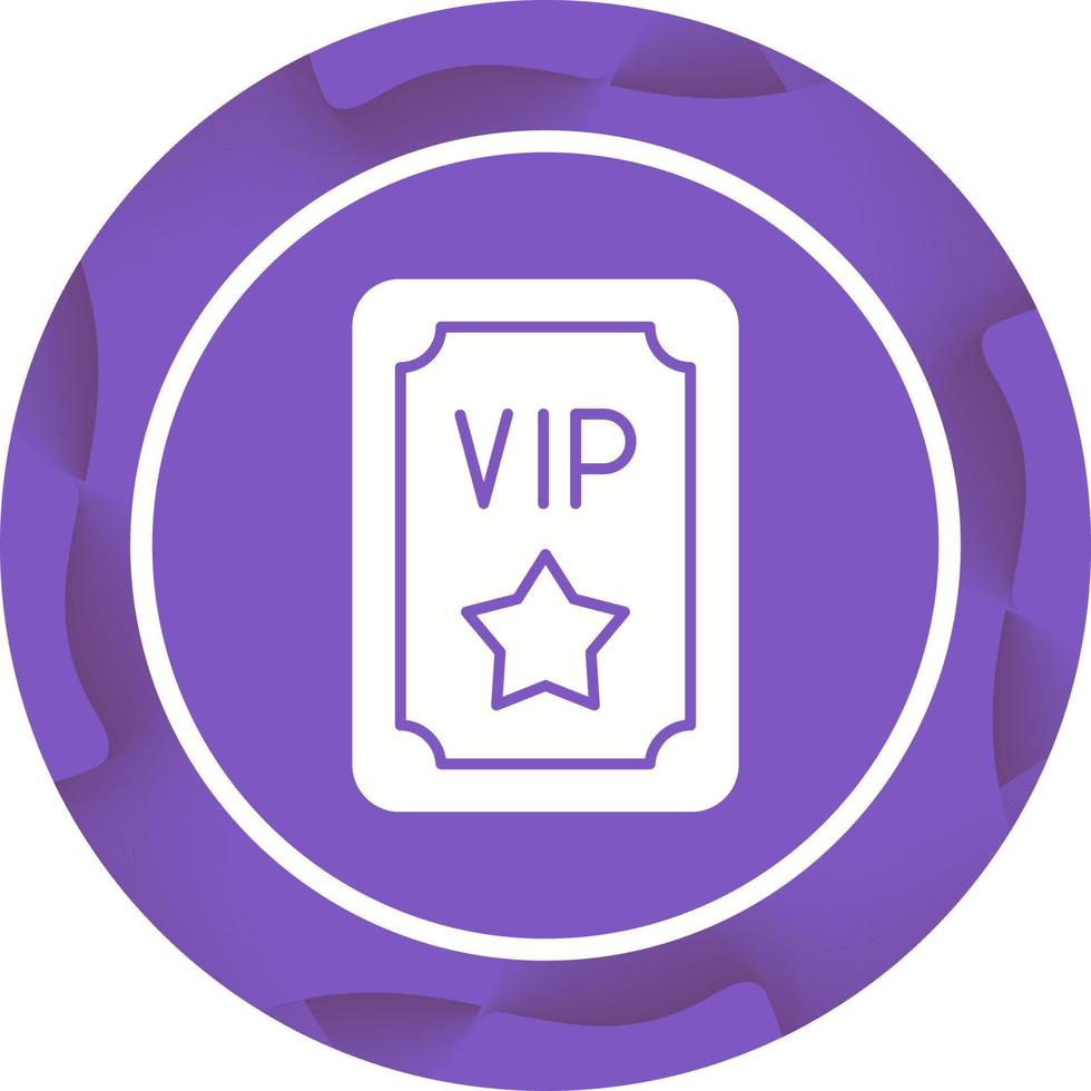 Vip Pass Vector Icon