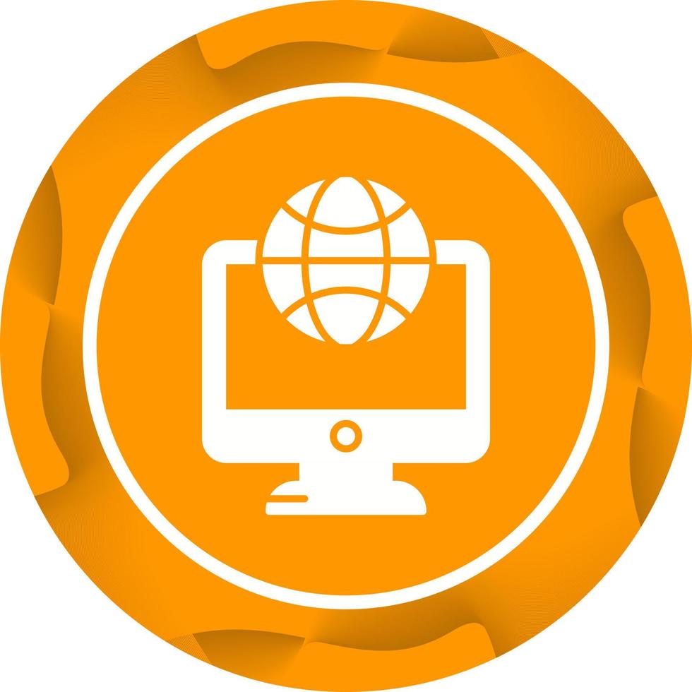 Lcd Globe Vector Icon