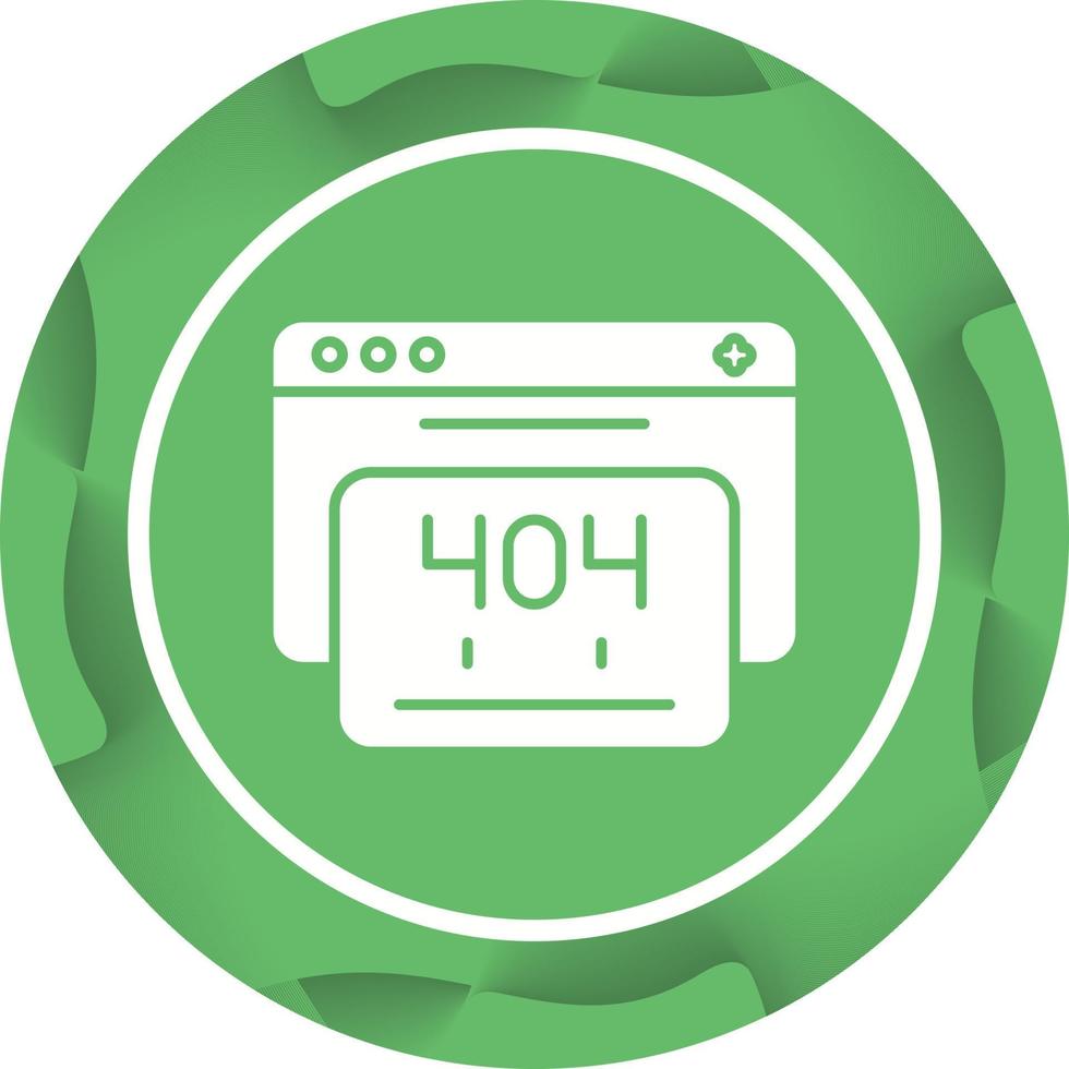 404 Error Vector Icon