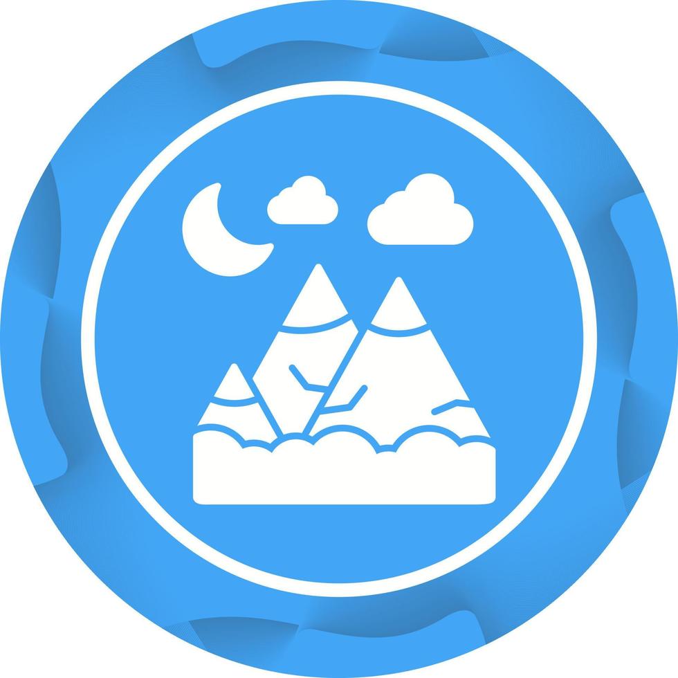 Mountains Vector Icon