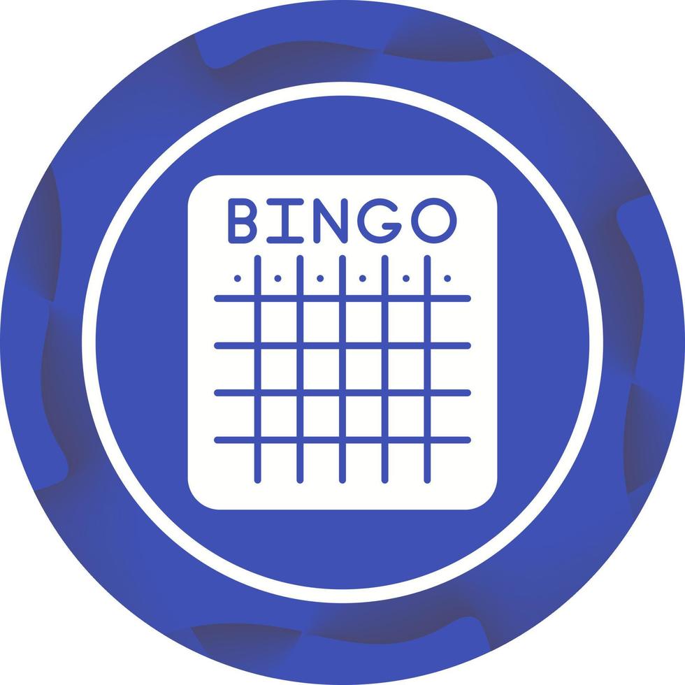 icono de vector de bingo