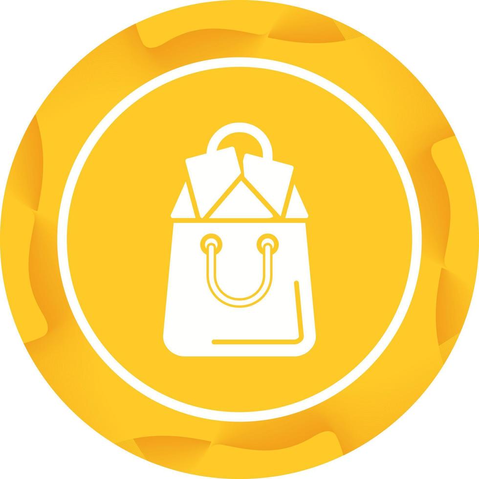 icono de vector de bolsa de compras