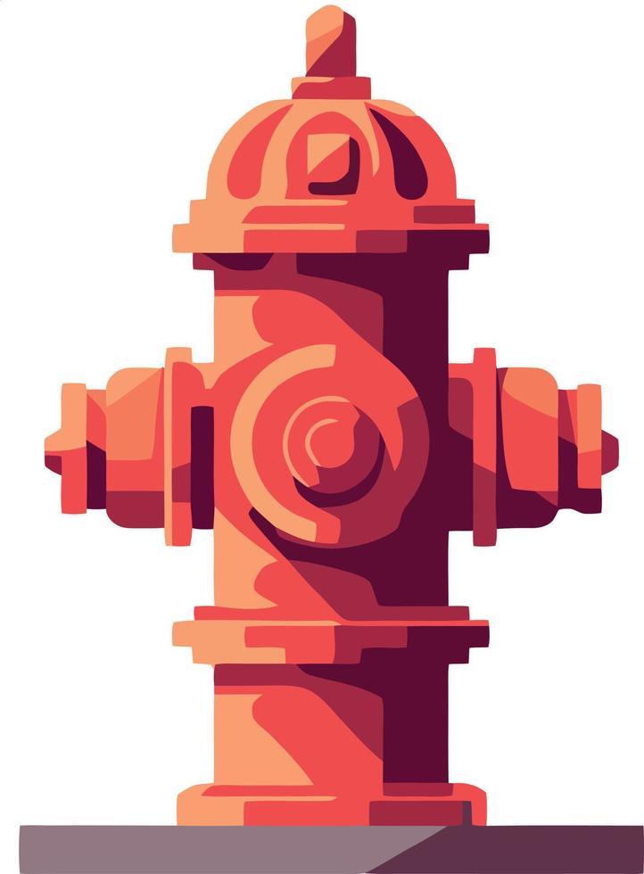 red fire hydrant object vector