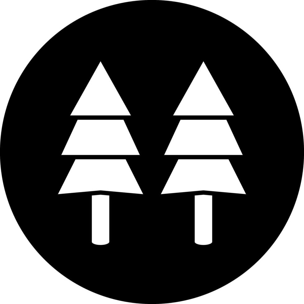 Pine Tree Vector Icon Design