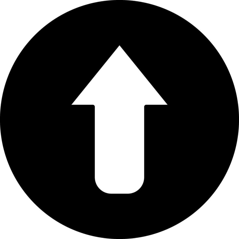 Up Arrow Vector Icon Design
