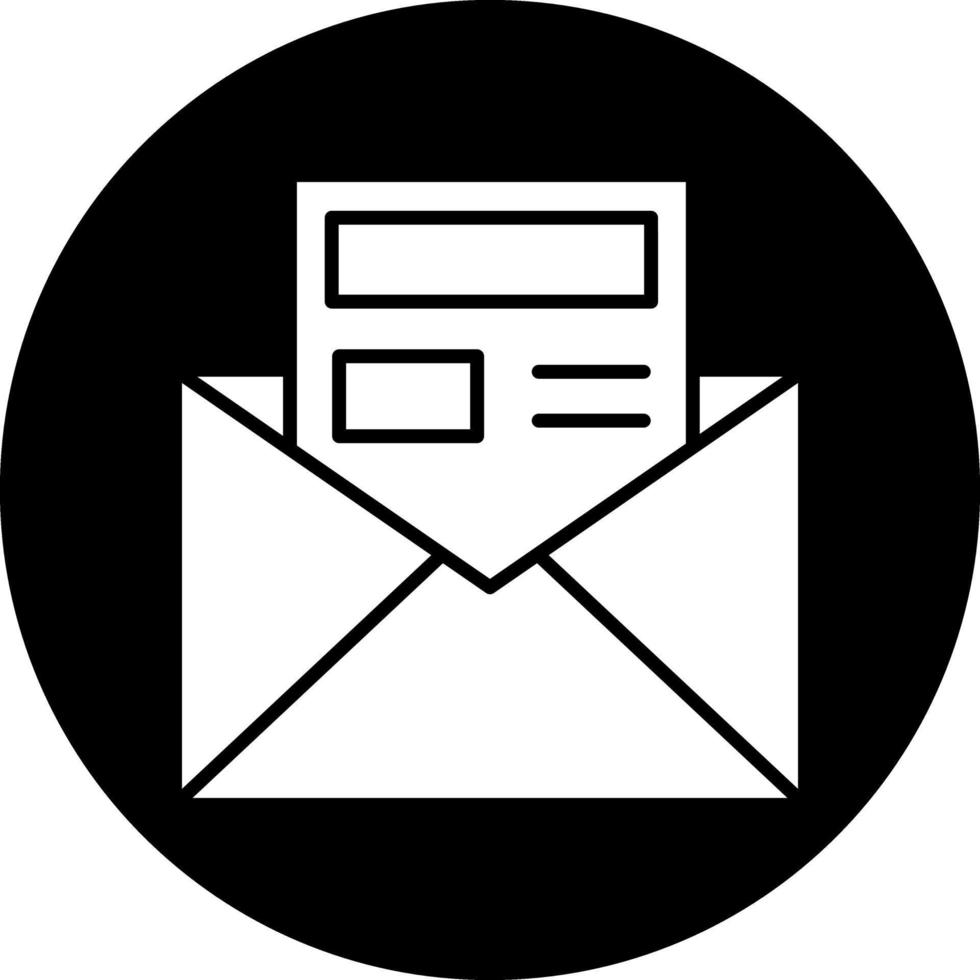 Newsletter Vector Icon Design
