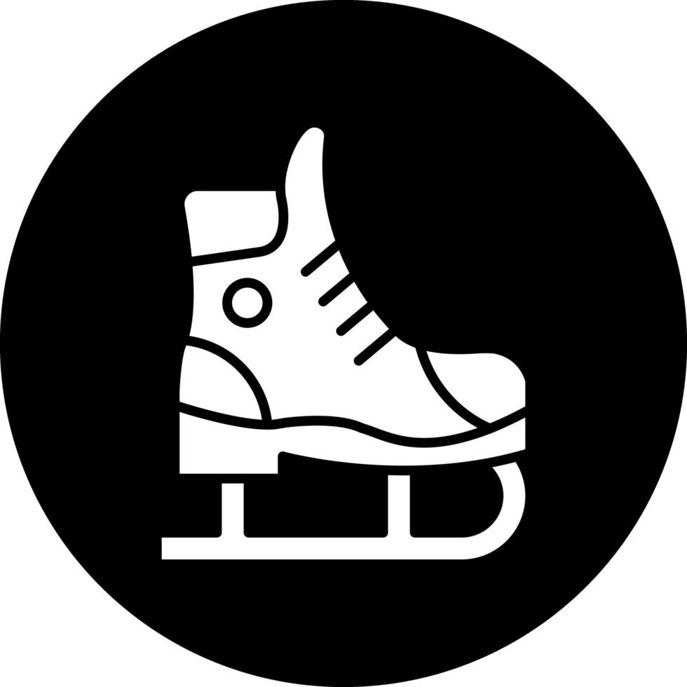 Ice Skate Vector Icon Design