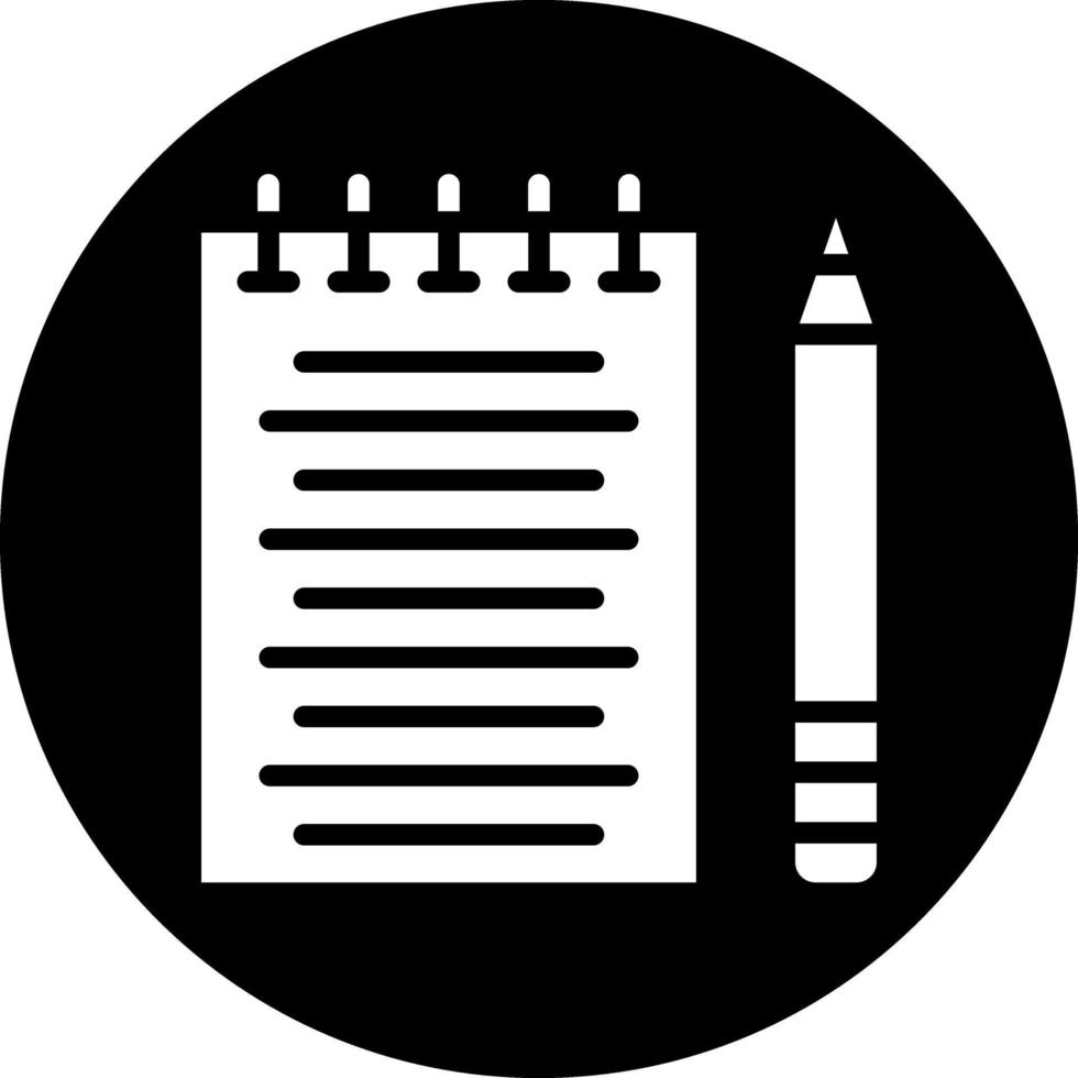 Taking Notes Vector Icon Design