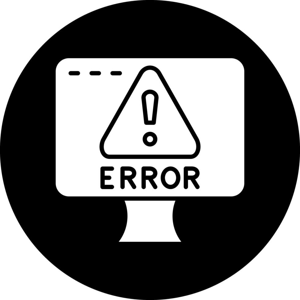 diseño de icono de vector de error