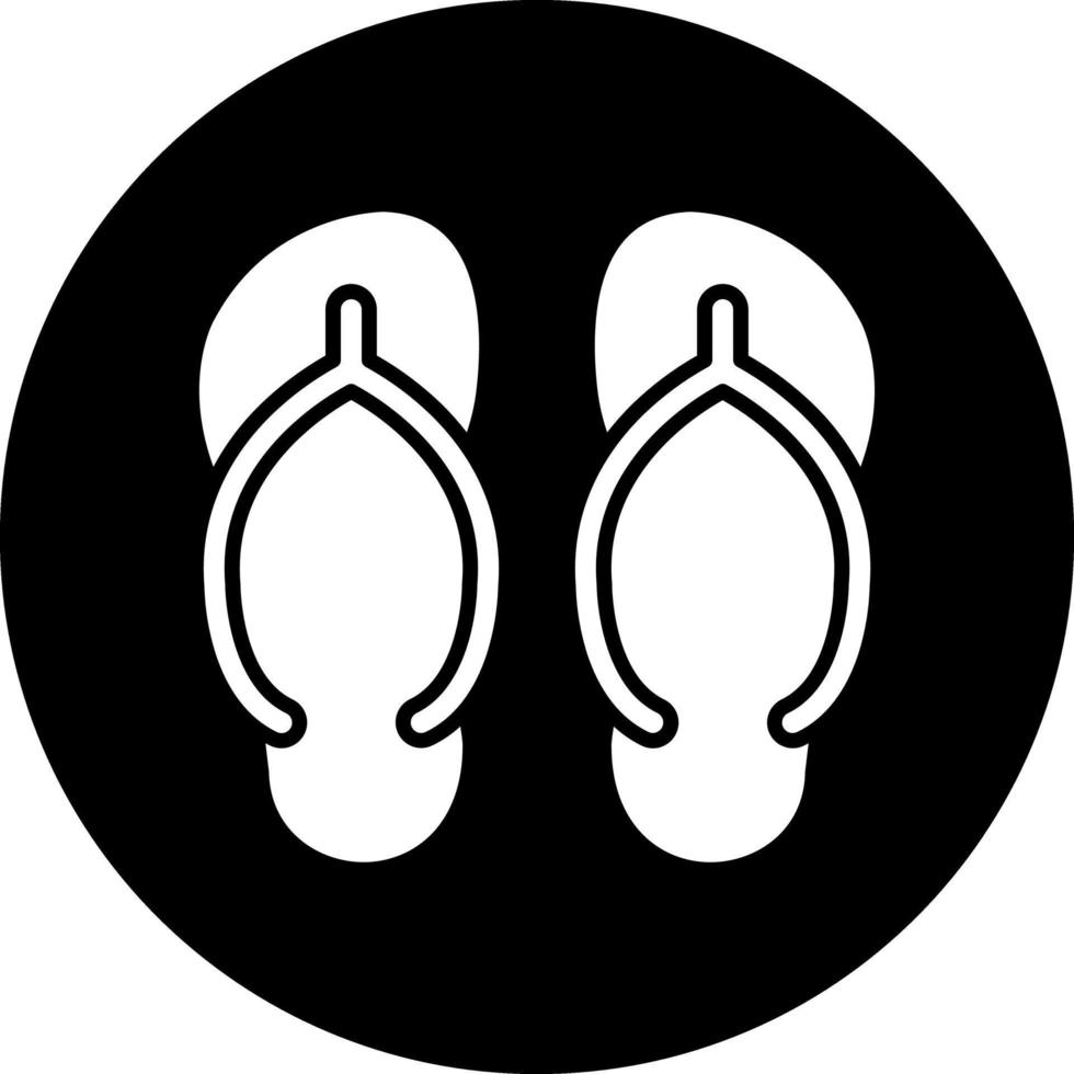 Flip Flops Vector Icon Design