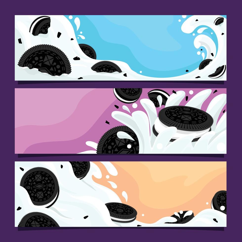 Cookies Chocolate Day Banner Template vector