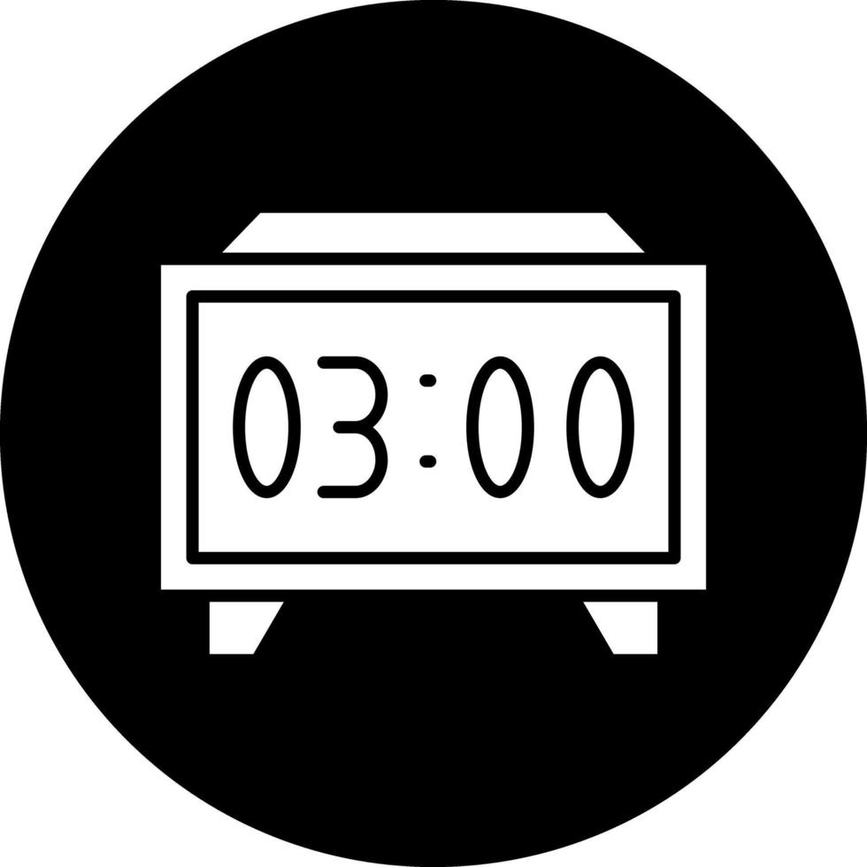 Digital Clock Vector Icon Design