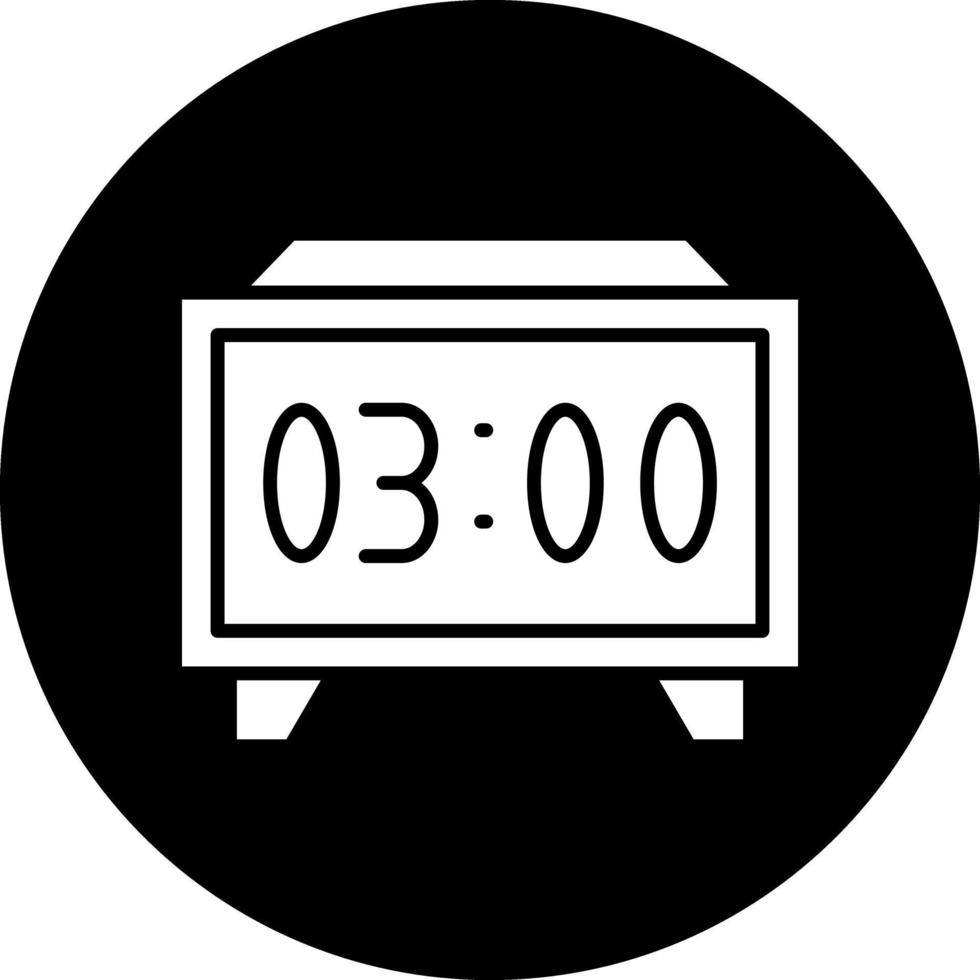 diseño de icono de vector de reloj digital