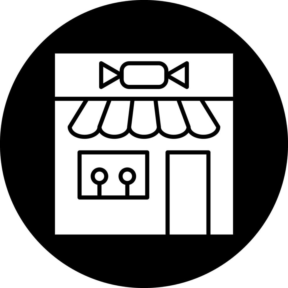 diseño de icono de vector de tienda de dulces
