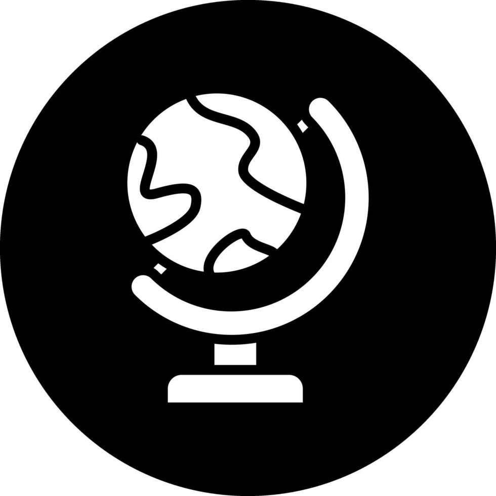 Globe Stand Vector Icon Design