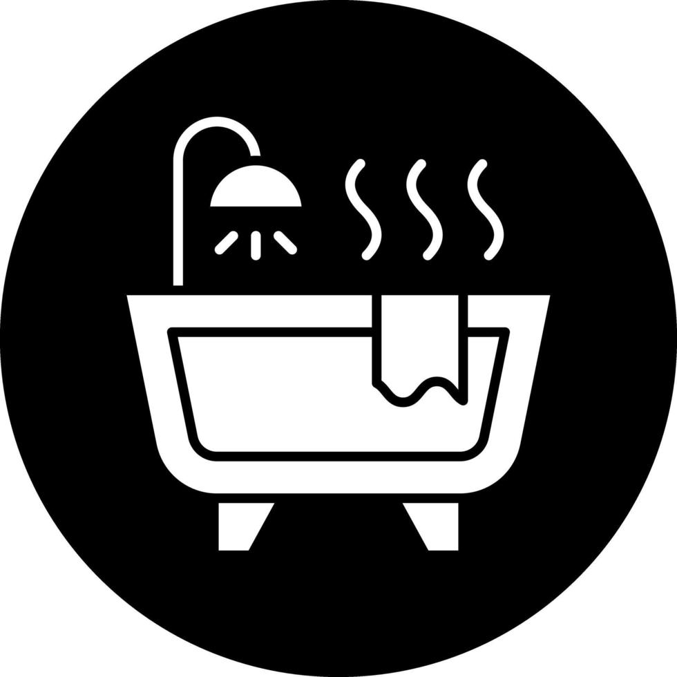 diseño de icono de vector de bañera